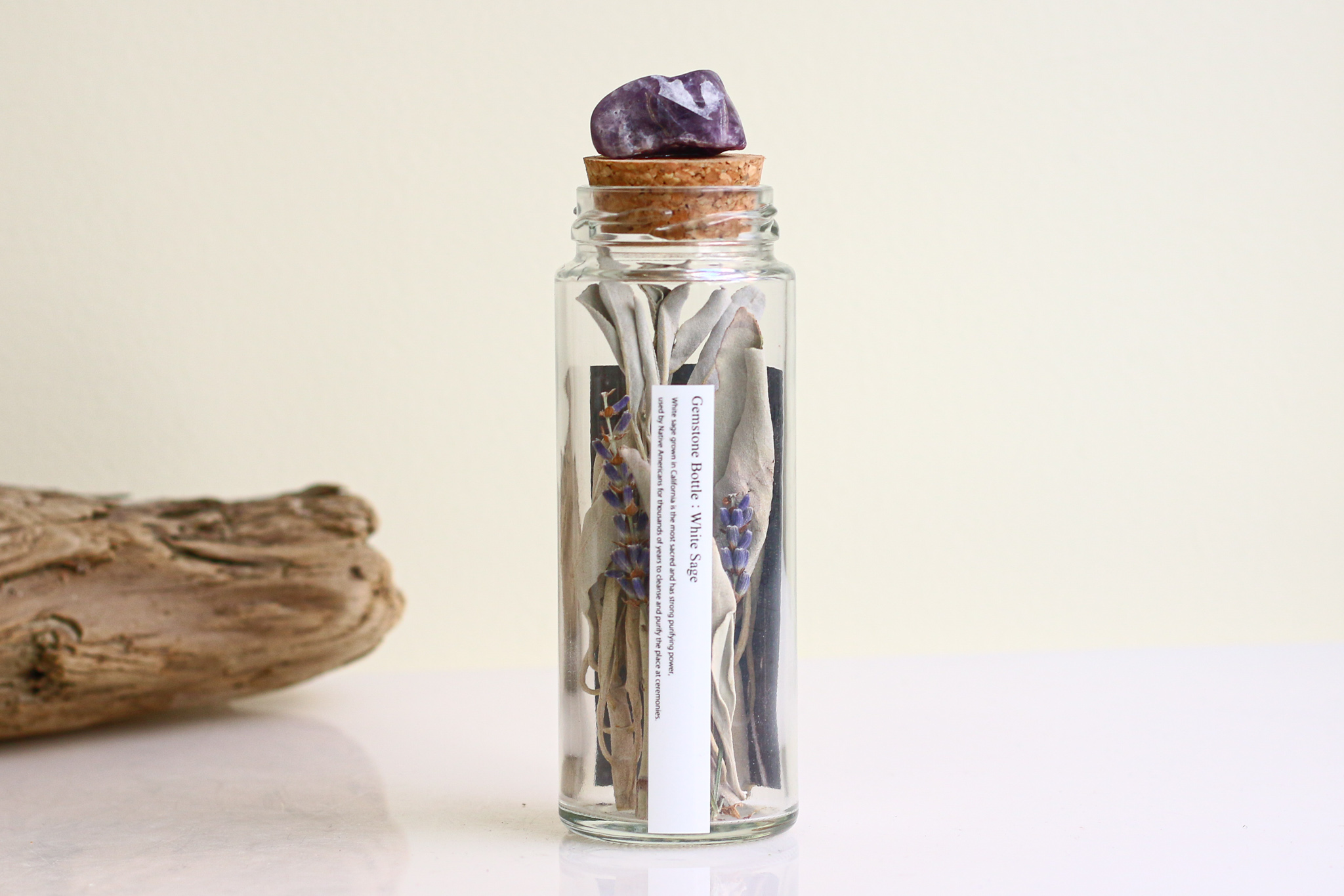 Deep Cleanse White Sage Bottle ジェムストーン付き の画像
