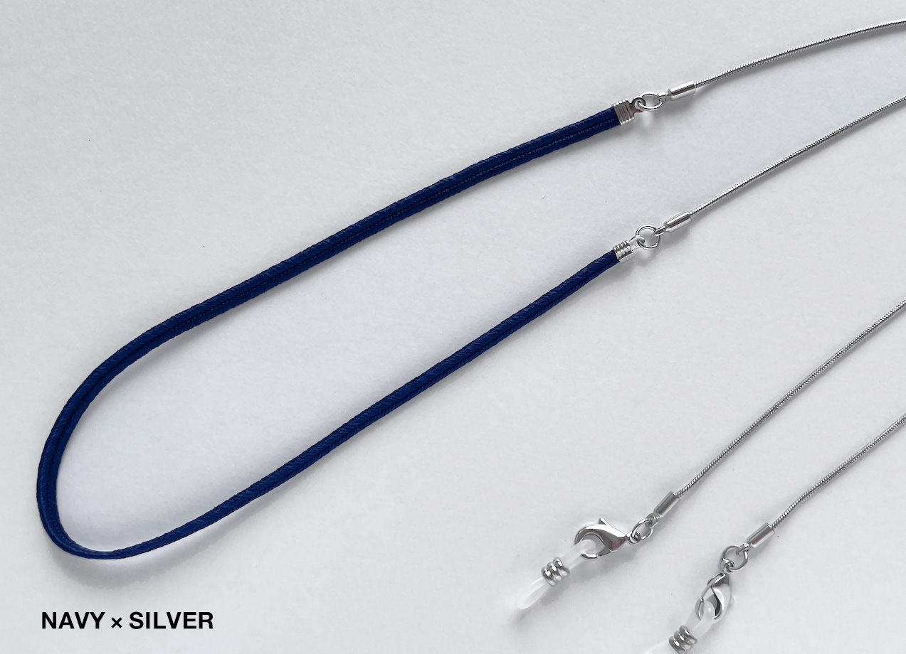 シルク NAVY×SILVER の画像