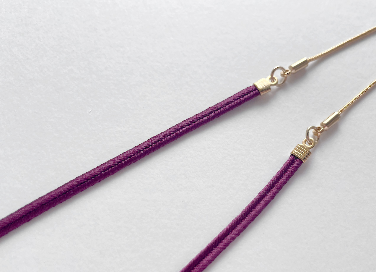 シルク BURGUNDY×GOLD の画像