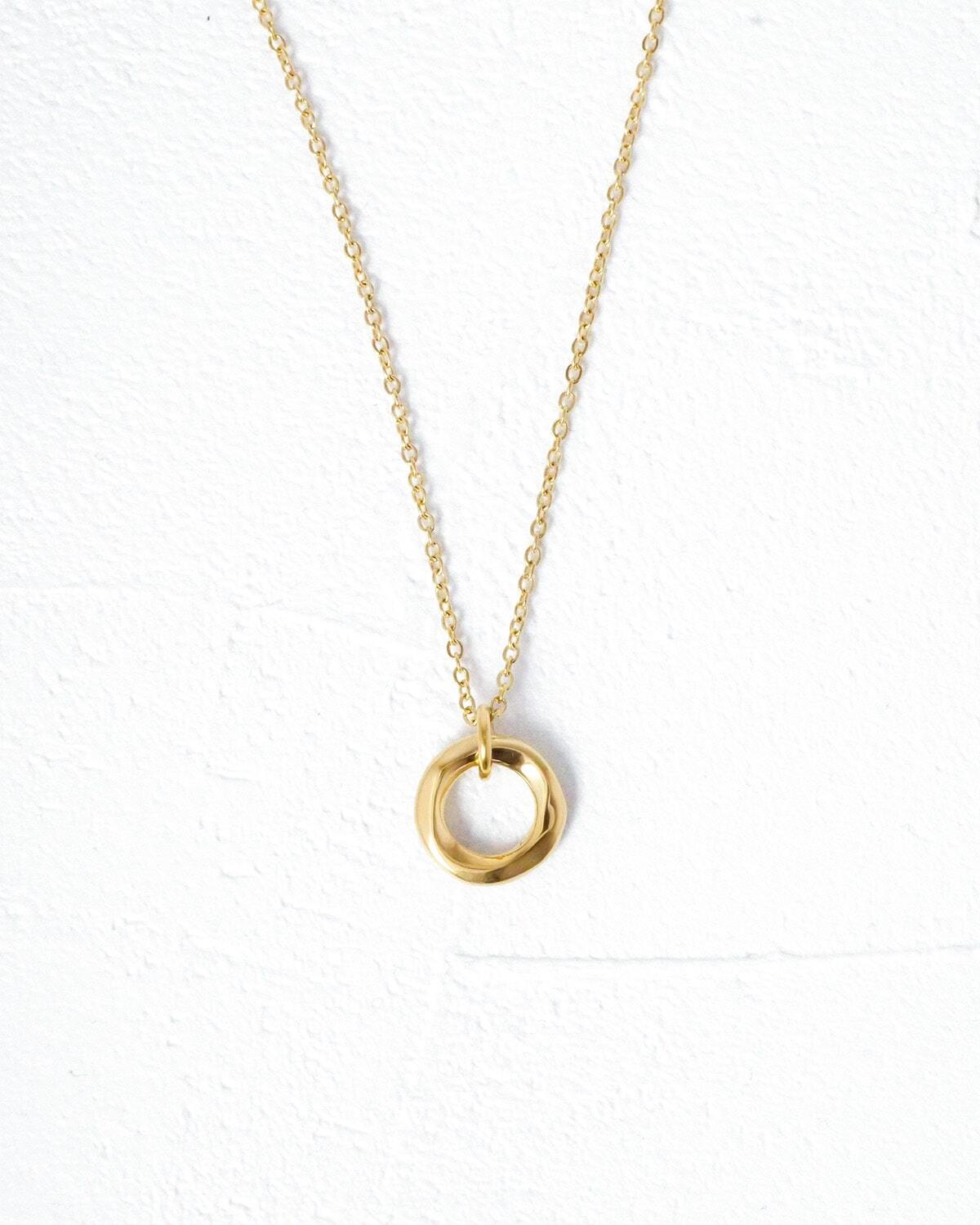 Round Necklace　ゴールド の画像