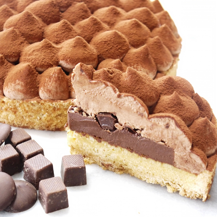 クリームたっぷり 大人のリッチチョコタルト 18㎝(8〜10名様用) の画像