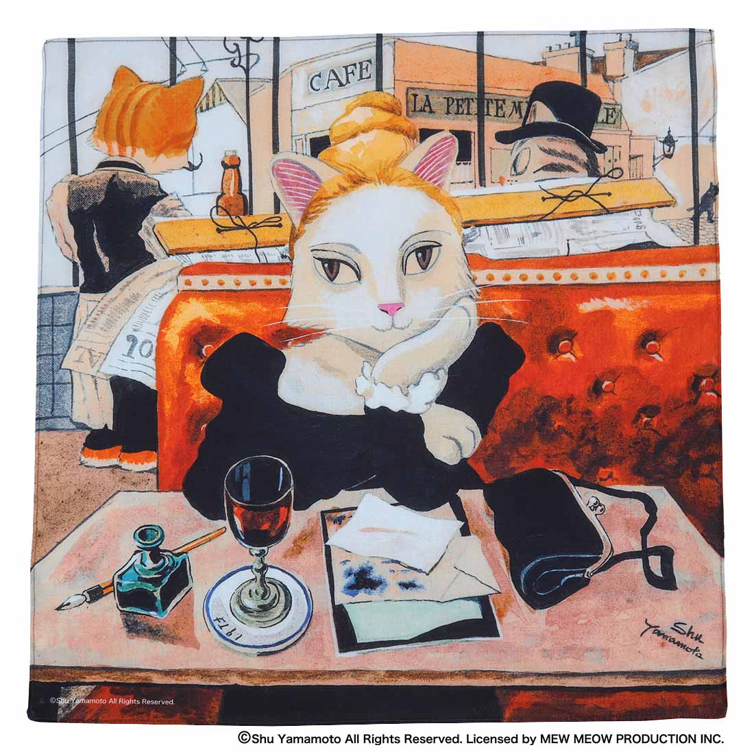 【カフェにて/藤田猫治(レオニャール・フジタ)】 の画像