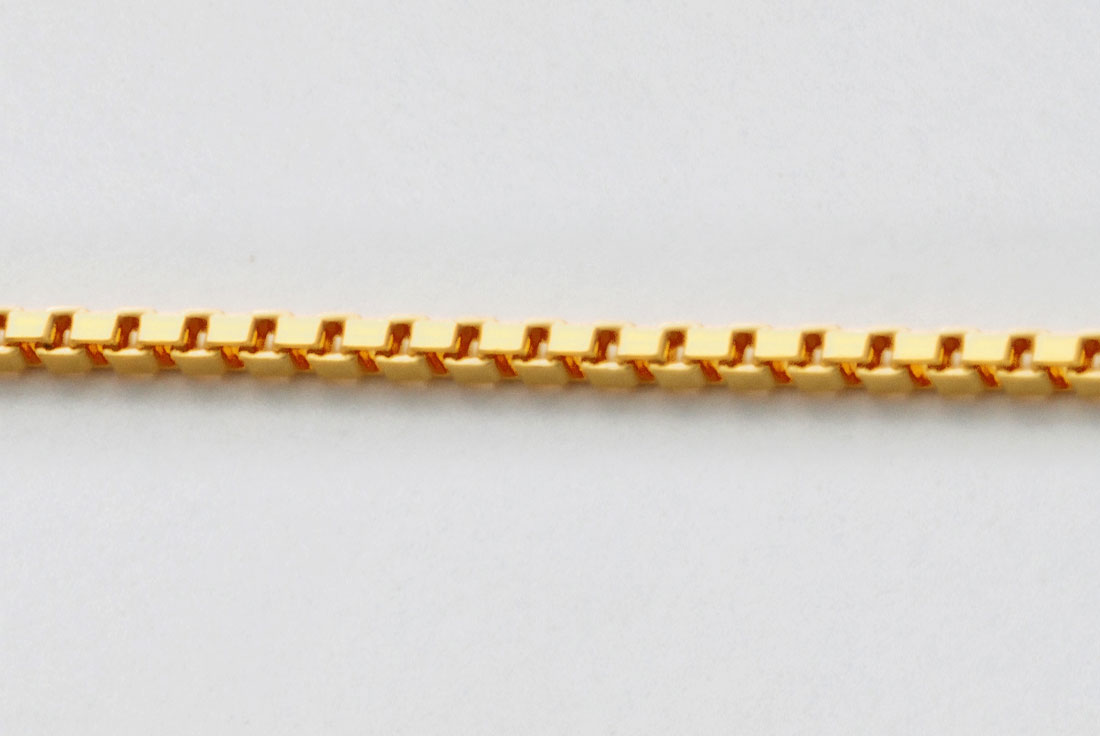 ベネチアン(0.8mm)_ゴールド_50cm の画像