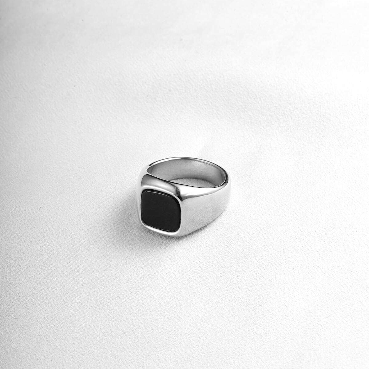 Stone ring/silver　US9号 の画像