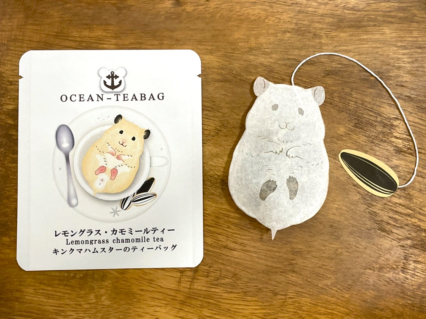 キンクマハムスターのティーバッグ　レモングラスカモミールティー　4ｐ入り の画像