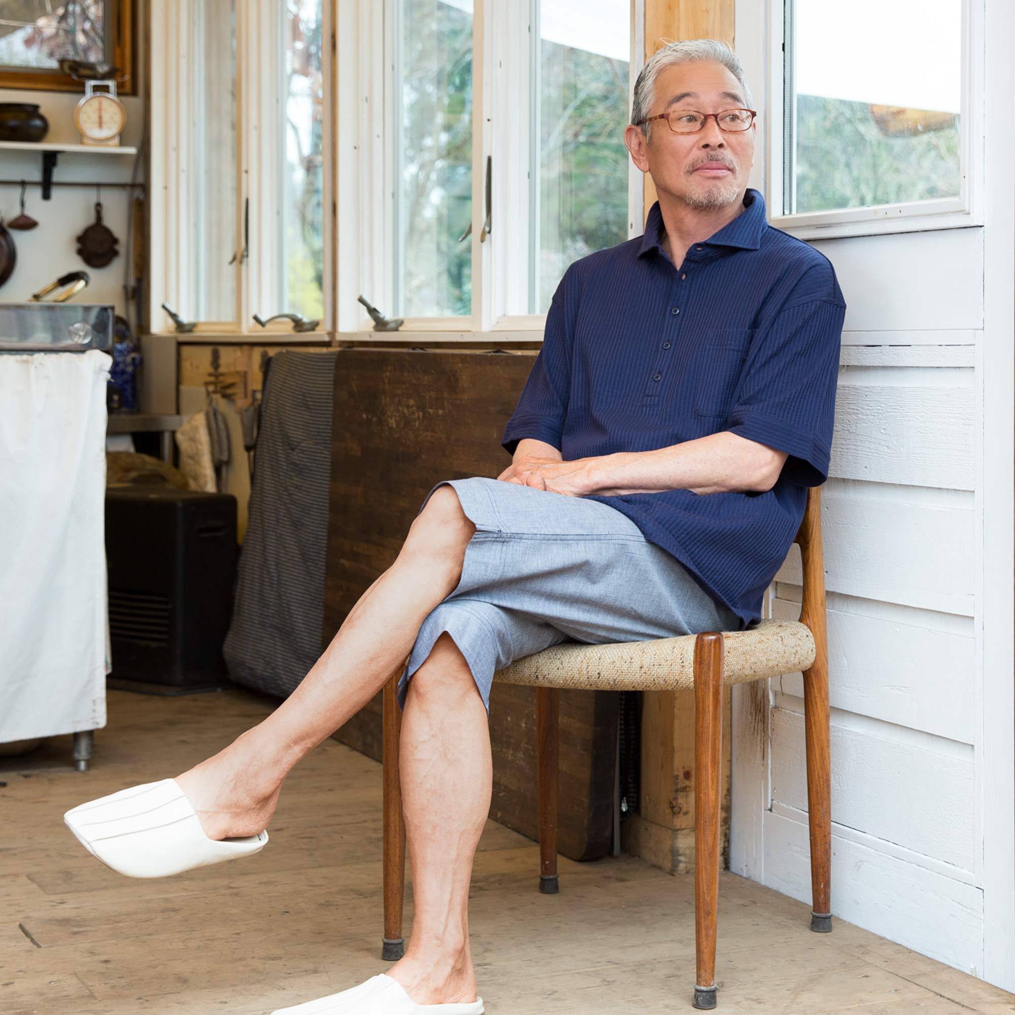 ネイビー×ダンガリーネイビー ＜L＞ の画像