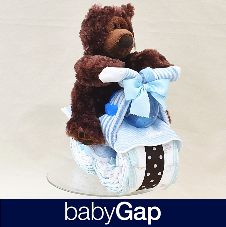 GAP  ブラウン　ブルー の画像
