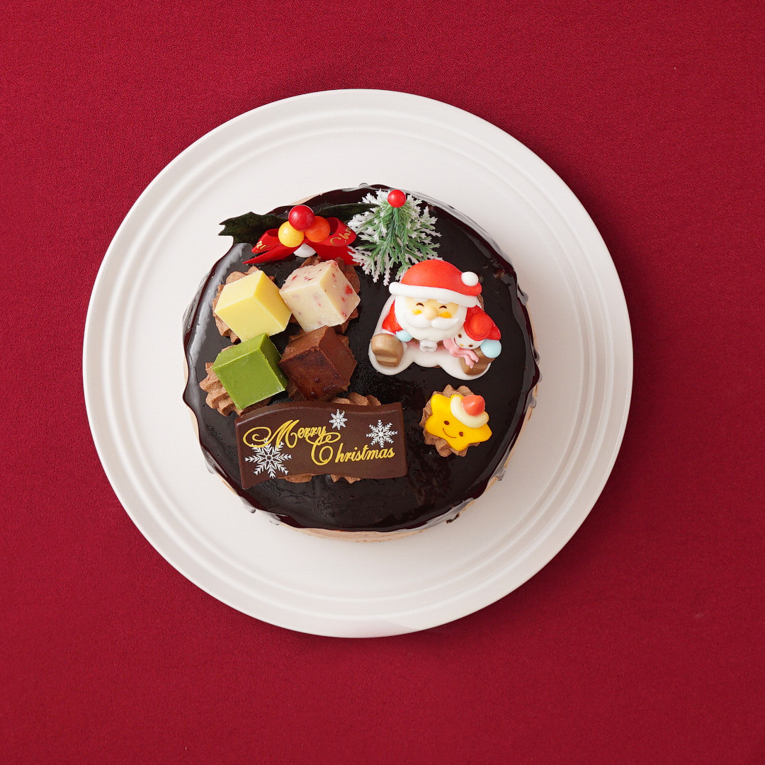 Xmas ドリップチョコケーキ クリスマス 5号 の画像