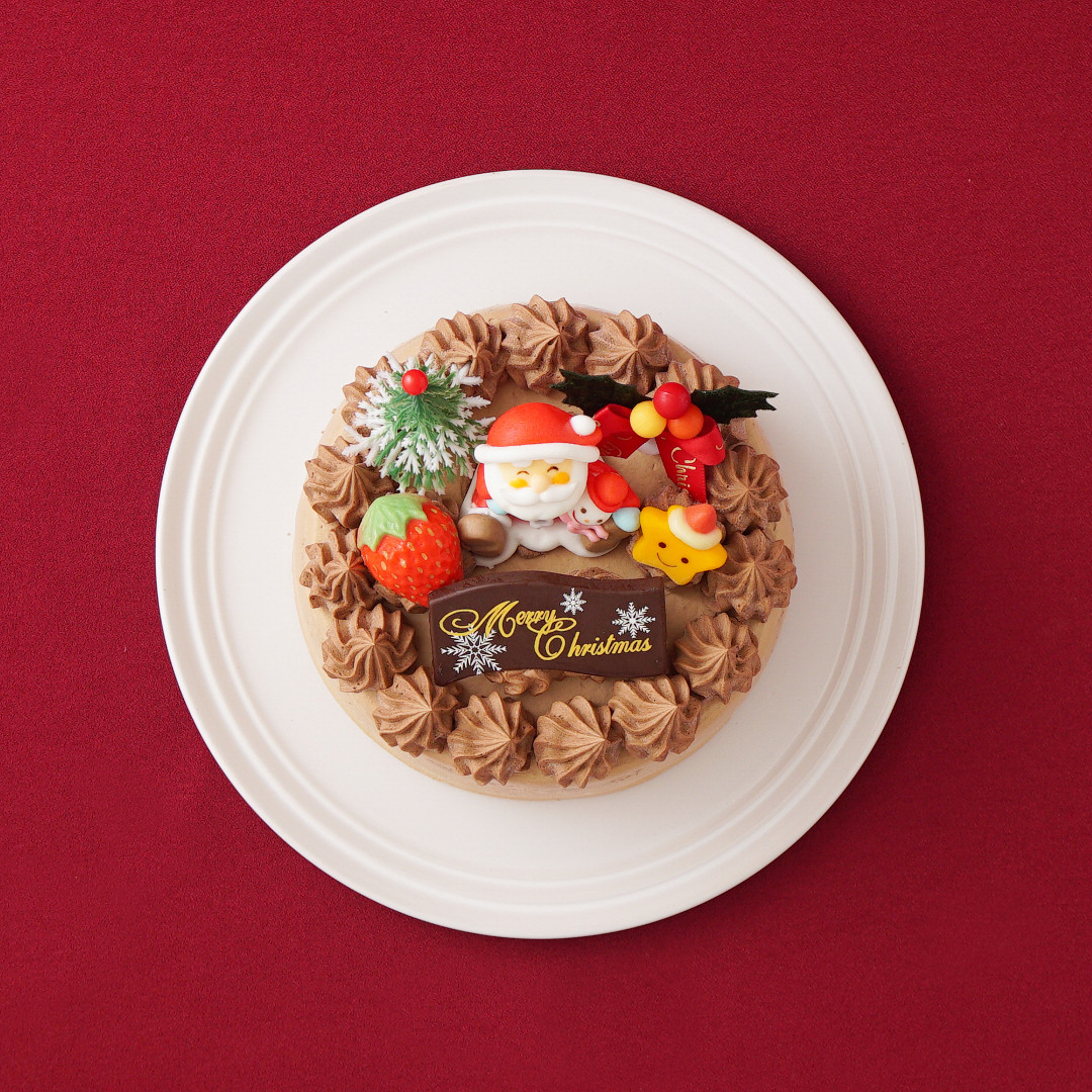 Xmas 生チョコクリームケーキ クリスマス 5号 の画像