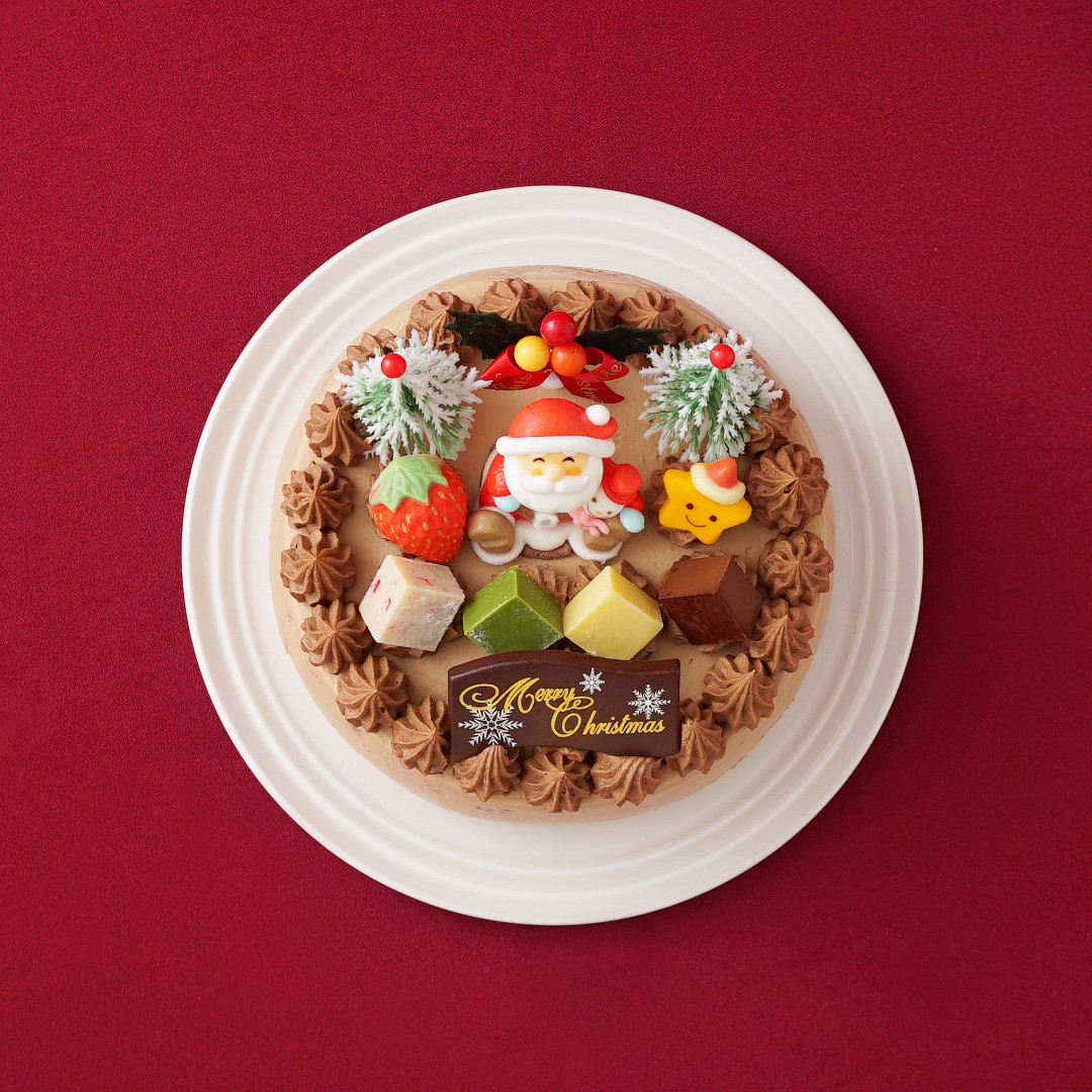 Xmas 生チョコクリームケーキ クリスマス 6号 の画像