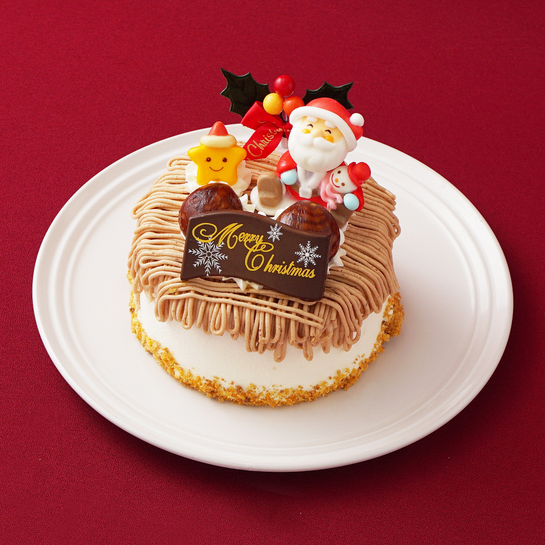 Xmas モンブランデコレーション クリスマス 4号 の画像