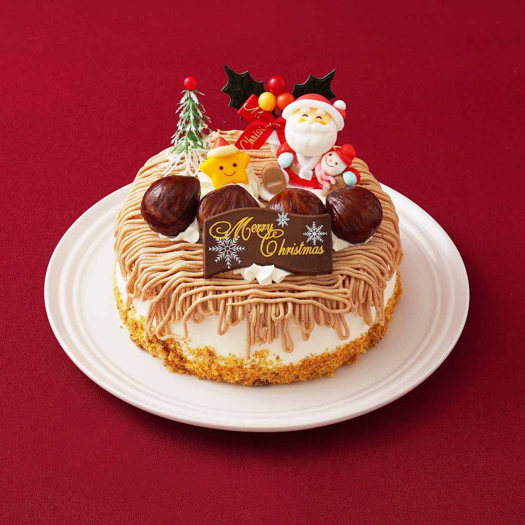 Xmas モンブランデコレーション クリスマス 5号 の画像