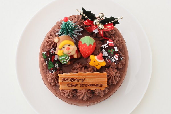 Xmas ガナッシュクリームケーキ クリスマス 4号 の画像