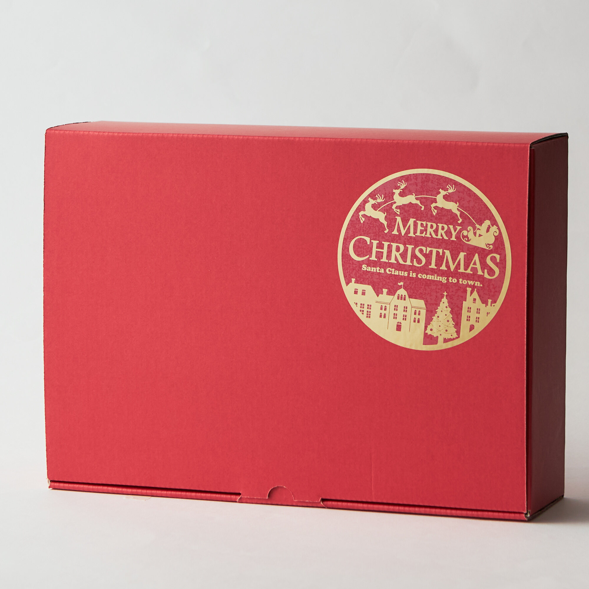 クリスマスストライプBOX （レッド） の画像