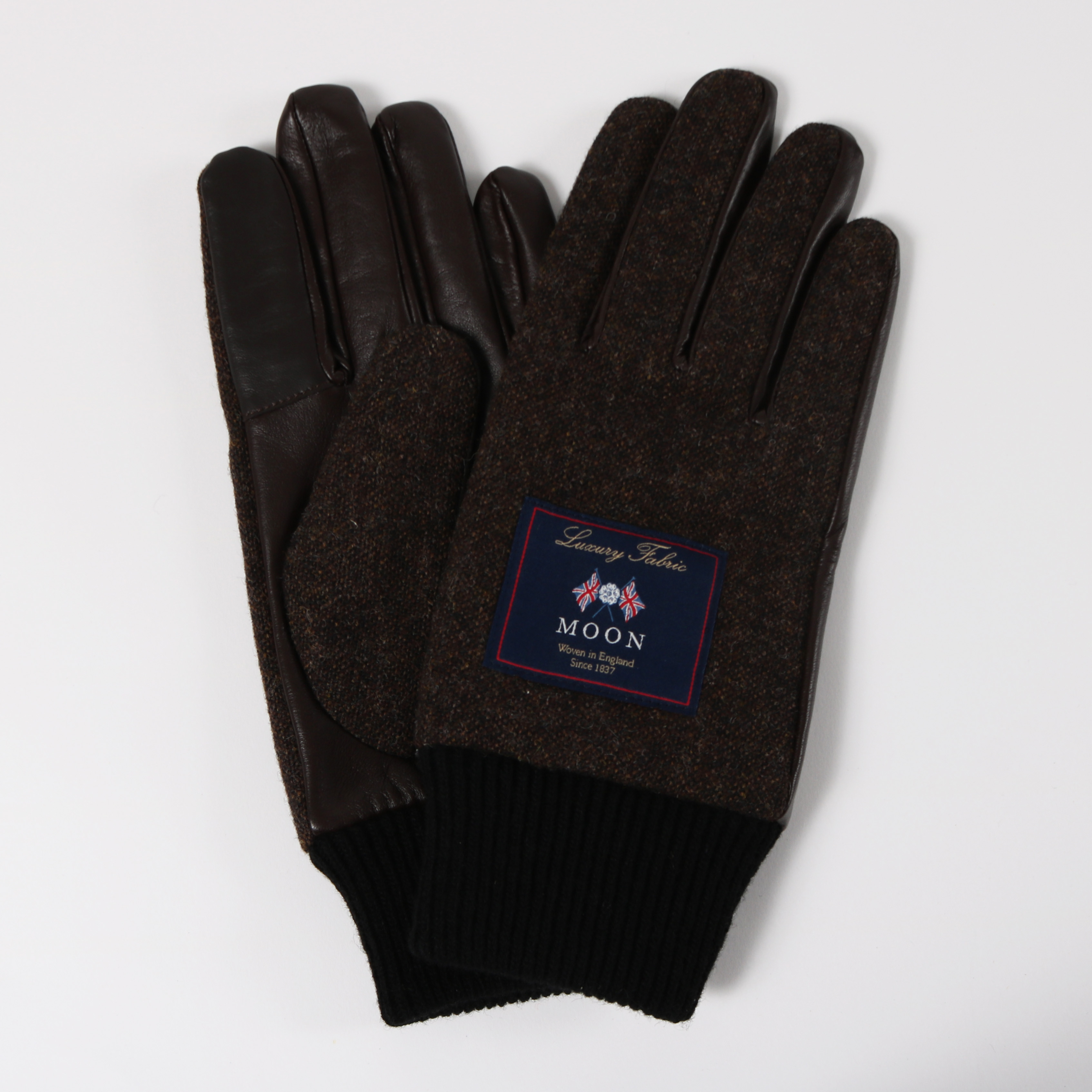 メンズニットカフスグローブ（DARK BROWN） の画像