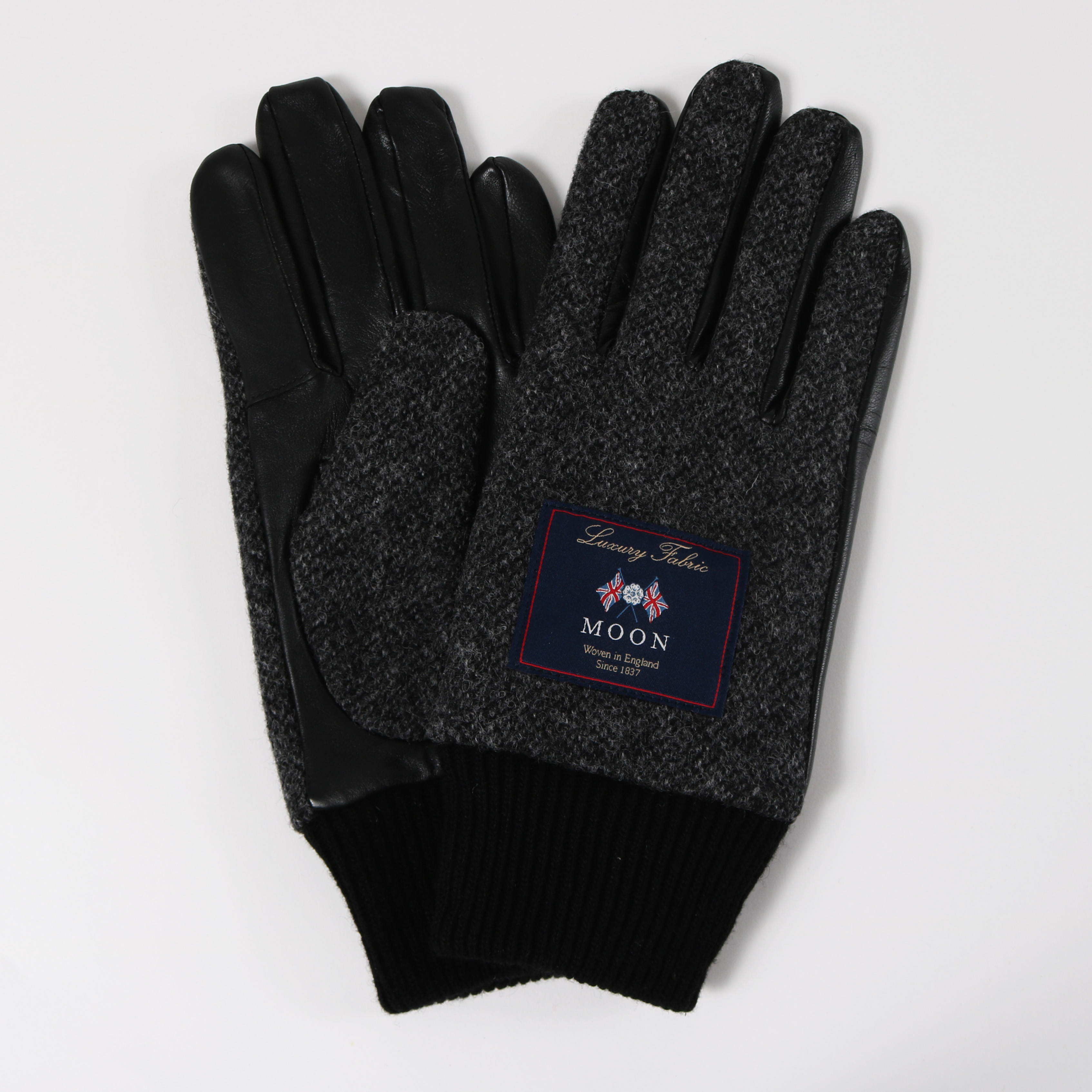 メンズニットカフスグローブ（DARK GRAY） の画像