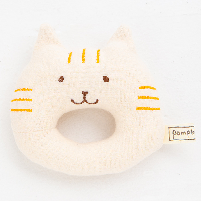 Y-1289Ｐ　ガラガラにゃんこ　ナチュラル の画像