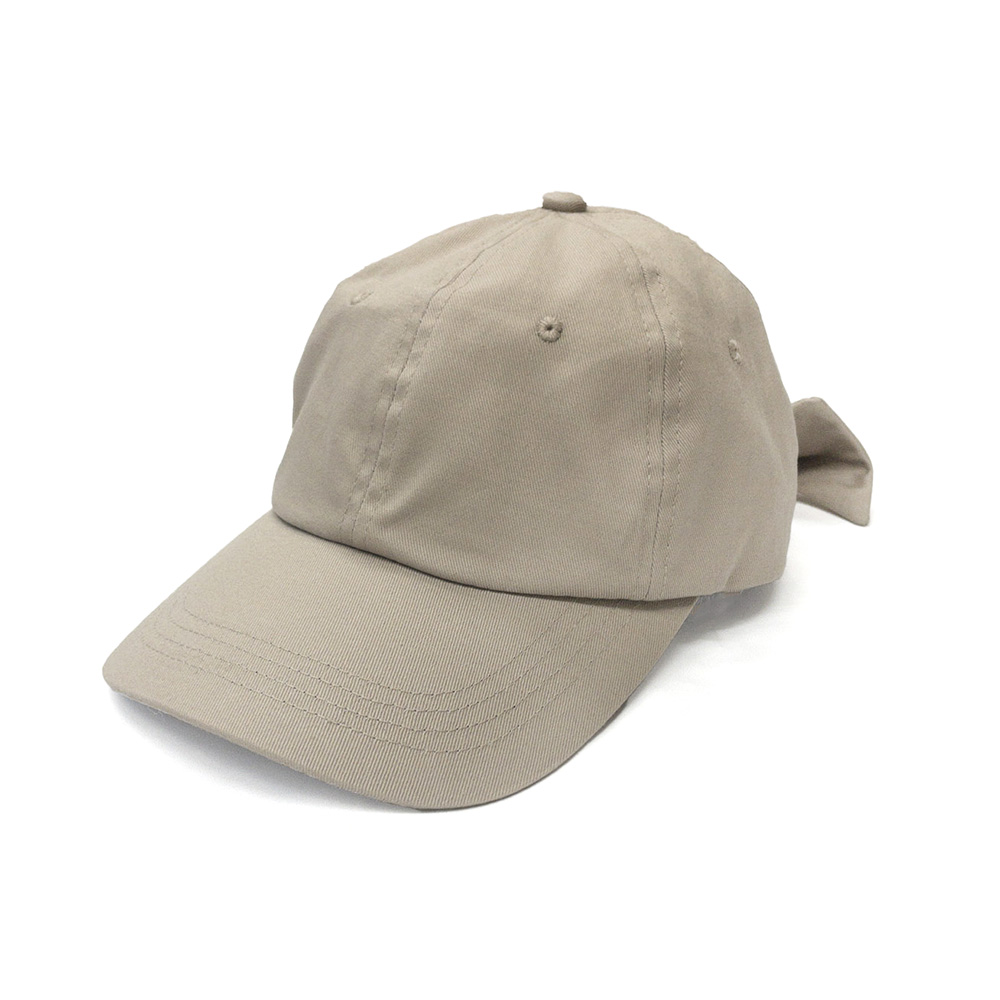 うしろがかわいいリボンCAP BEIGE の画像