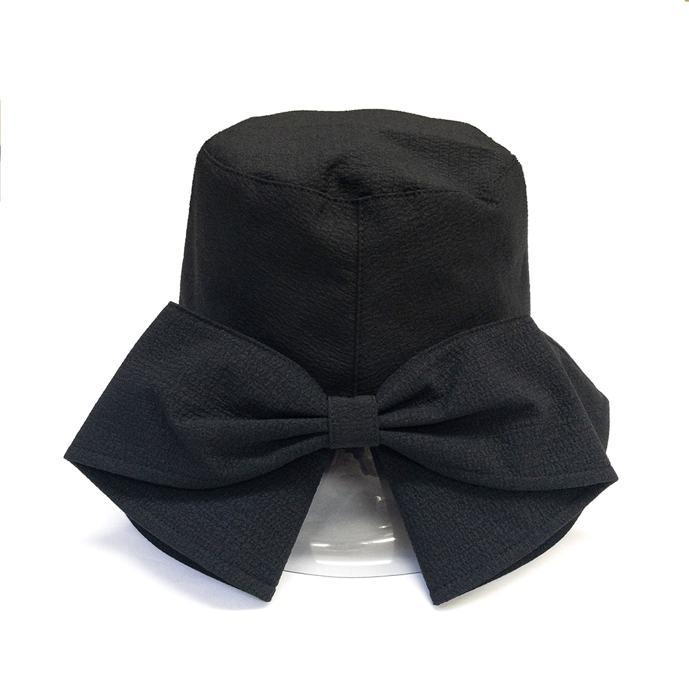 バックリボンが華やかスリットHAT BLACK の画像