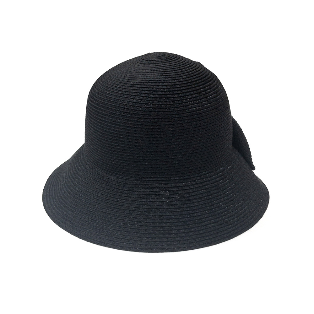 手軽に洗えるブレードバックリボンHAT BLACK の画像