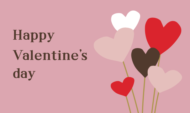 Valentine's day カード の画像