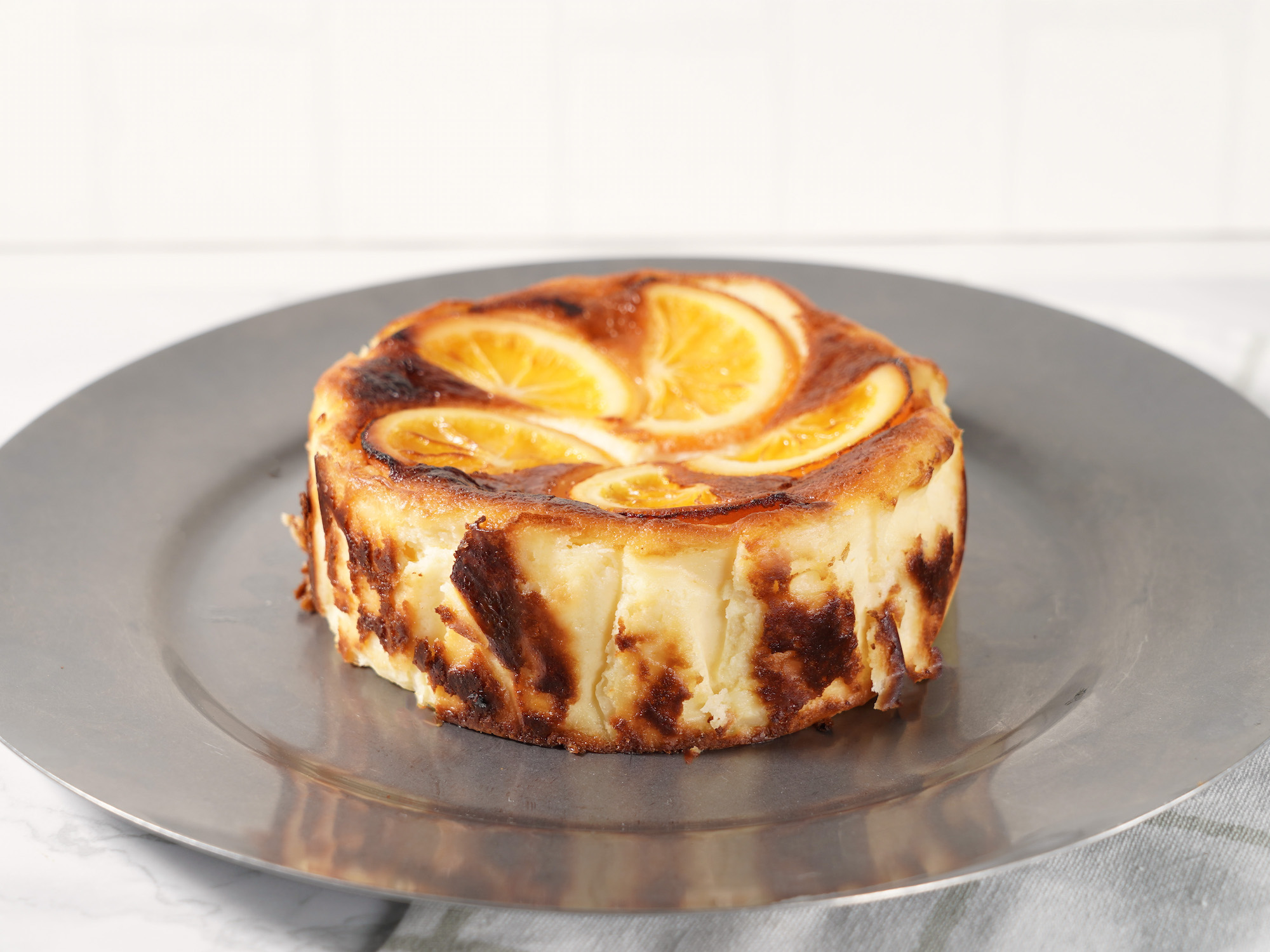 白金バスクチーズケーキ（オレンジ） の画像