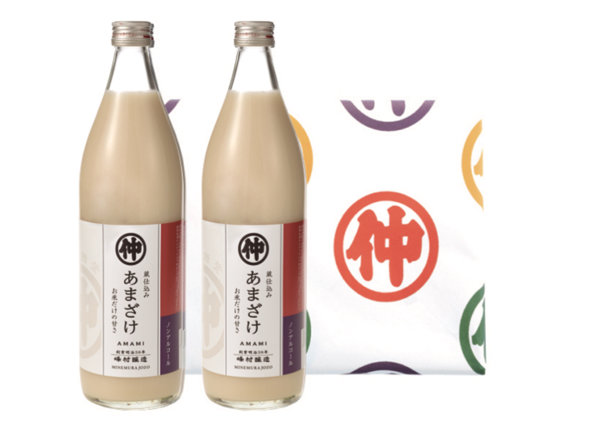 峰村醸造甘酒2本セット（箱付き） の画像