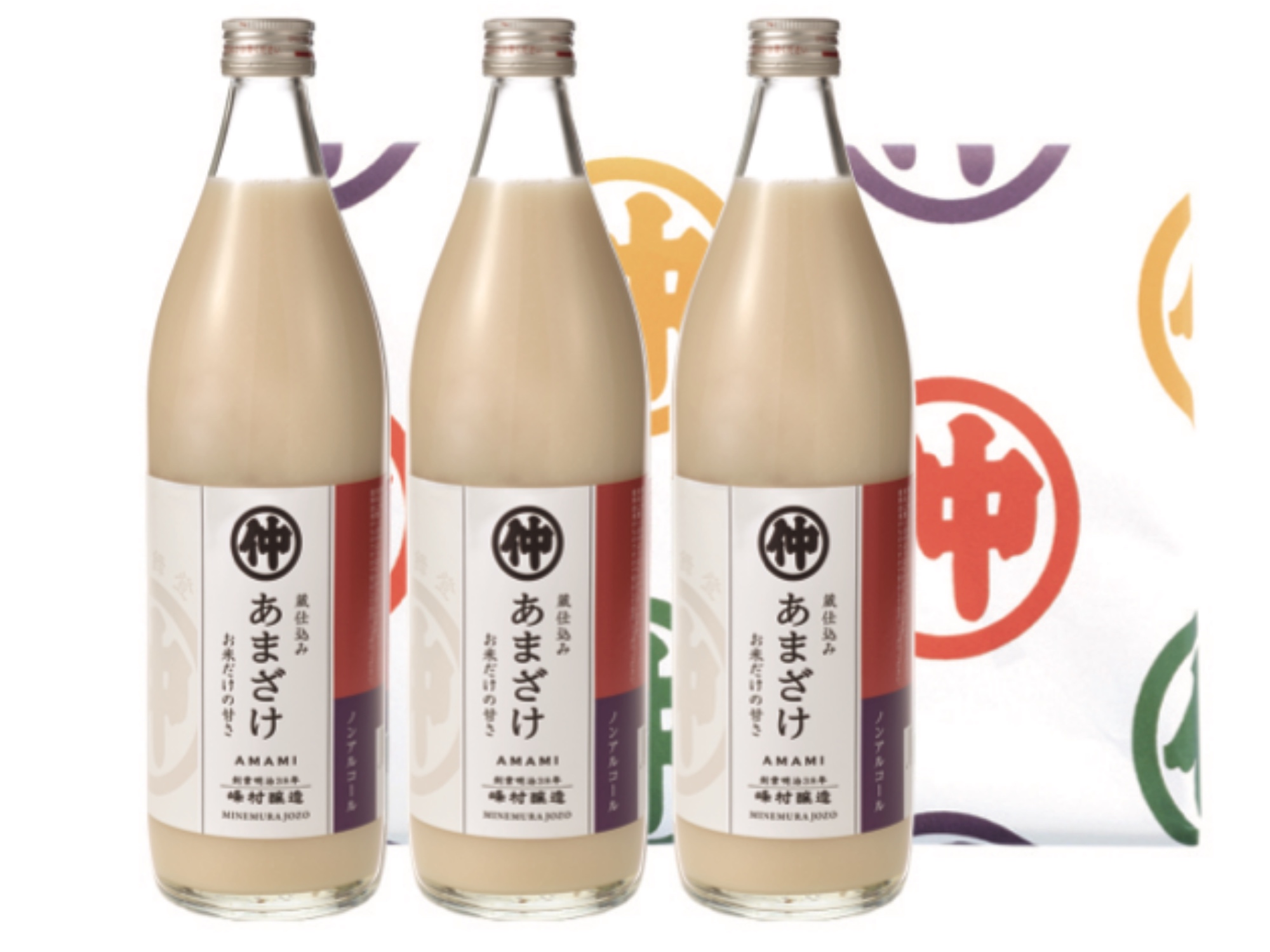 峰村醸造甘酒3本セット（箱付き） の画像